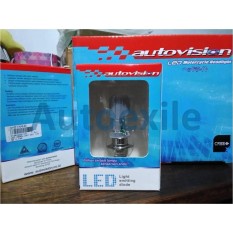 Autovision Hi Power LED H6 M5 8W Kaki 1 5700K CREE Putih - Lampu Bebek Matic Beat Scoopy Jupiter Mio