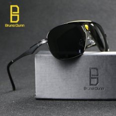 Aviator Brand Best Alloy Men's Sunglasses Polarized Lens Driving Fishing Eyewear Accessories Driving Sun Glasses For Men 8853(Black gray)