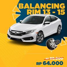 Balancing Rim 13-15 (4 Roda) + Free Check-up 58 komponen kendaraan