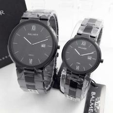 Balmer - BL 7939 - Jam Tangan Couple Serries - Stainlesstell Strap Full Black