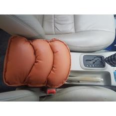 Cover - Bantal Armrest COKLAT Sandaran Console Box Arm Rest aksesoris variasi Bisa Untuk Semua MERK Dan TYPE MOBIL Toyota Mazda Nissan Mitsubishi Honda Daihatsu KIA Datsun Bmw Mercy Lexus Alphard Harrier Innova Pajero All new