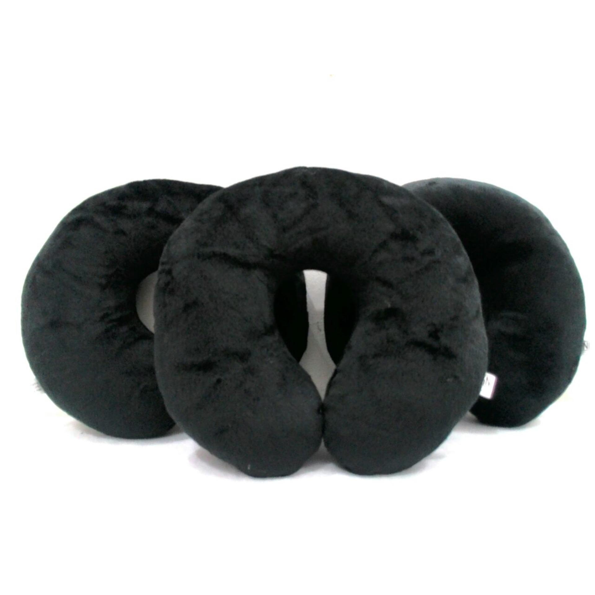 Bantal Leher Polos -Hitam