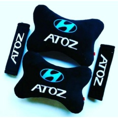 Bantal Mobil 2 in 1 - Hyundai Atoz (Hitam)
