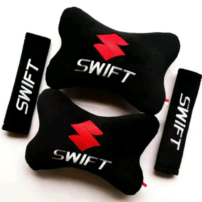 Bantal Mobil 2 in 1 - Suzuki Swift (Hitam)