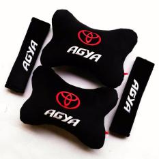 Bantal Mobil 2 in 1 - Toyota Agya (hitam)