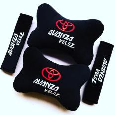 Bantal Mobil 2 in 1 - Toyota Avanza Veloz (Hitam)