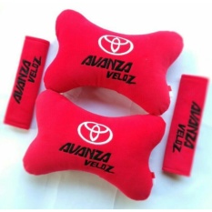 Bantal Mobil 2 in 1 - Toyota Avanza Veloz (Merah)