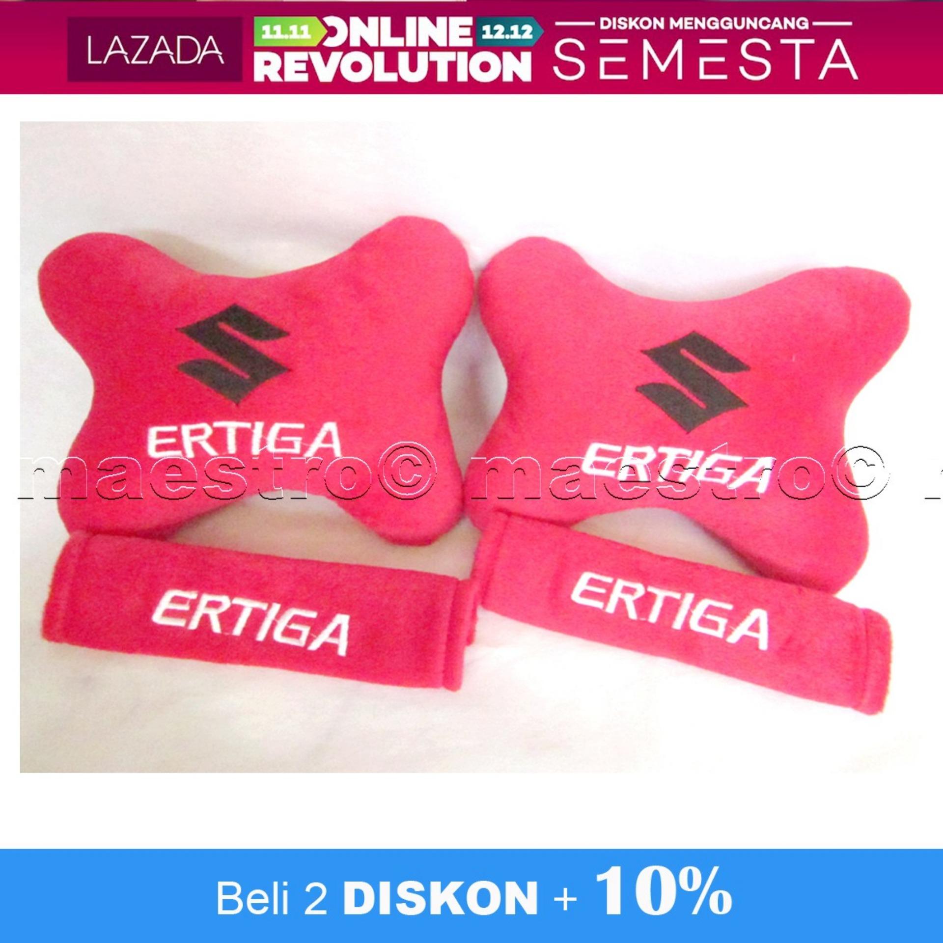 Bantal Mobil 2in1 Suzuki Ertiga Full Red