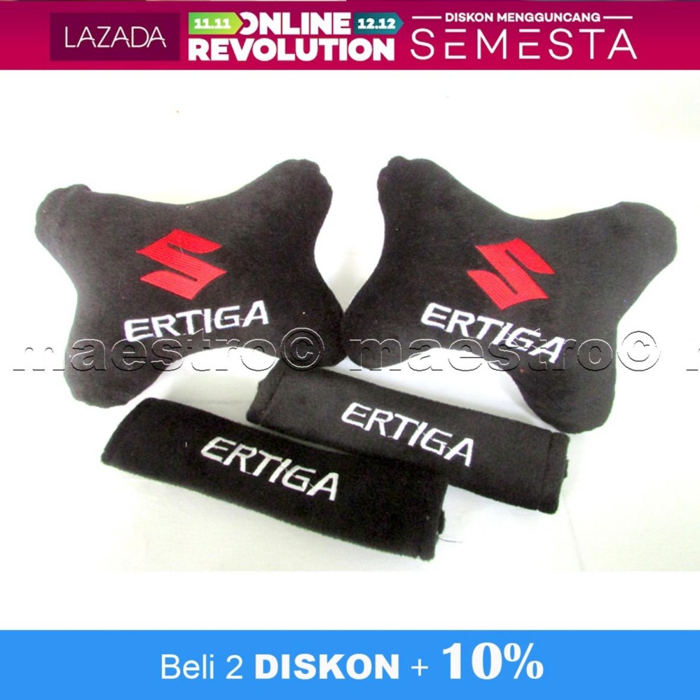 Bantal Mobil 2in1 Suzuki Ertiga - Merah