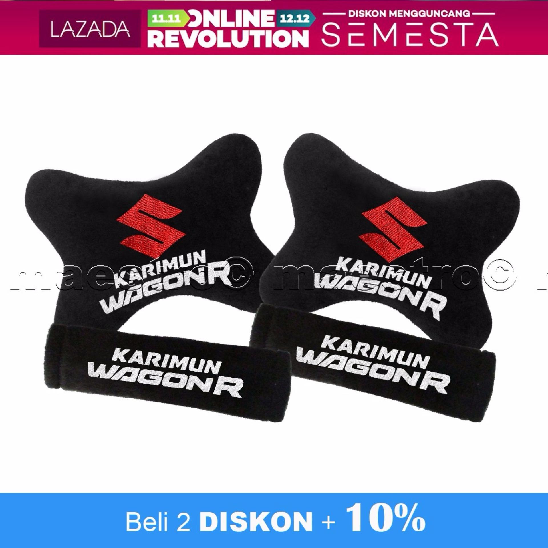 Bantal Mobil 2in1 Suzuki Karimun Wagon R - Merah