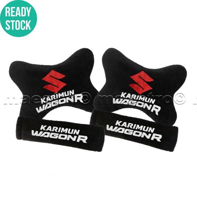 Bantal Mobil 2in1 Suzuki Karimun Wagon R Merah