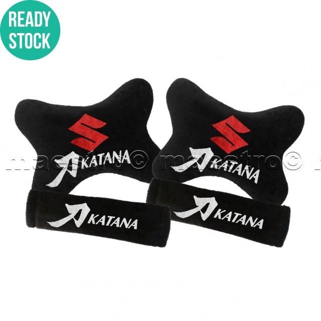 Bantal Mobil 2in1 Suzuki Katana Merah