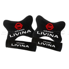 Bantal Mobil Car Seat Sandaran Jok Mobil 2in1 Nissan Grand Livina - Merah
