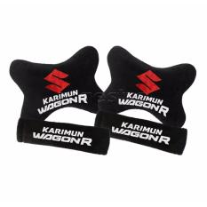 Bantal Mobil Car Seat Sandaran Jok Mobil 2in1 Suzuki Karimun Wagon R - Merah