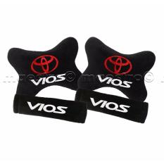 Bantal Mobil Car Seat Sandaran Jok Mobil 2in1 Toyota Vios - Merah
