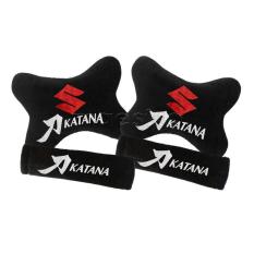 Bantal Mobil Car Set Sandaran Jok Mobil 2in1 Suzuki Katana - Merah