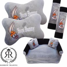 Bantal Mobil Set Bugs Bunny 3 in 1/Bantal Jok Mobil Bugs Bunny Set 3in1