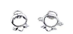 Baolong S925 Murni Perak Platinum Anak Laki-laki Gadis Anting Perak Titik