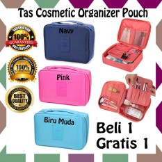 Promo Buy 1 Get 1 Free!! Tas kosmetik / Cosmetic organizer pouch / Monopoly Travel / Travel bag
