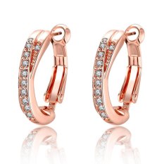 Bella & Co. Earrings AKE018 Aksesoris Perhiasan Anting Lapis Emas Rose
