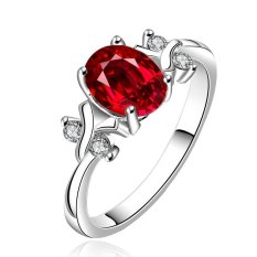 Bella & Co. Ring LKNSPCR642-A-8 Aksesoris Perhiasan Cincin Lapis Silver