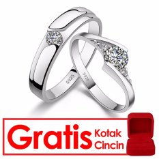 Bella & Co VEGA STAR Couple Ring Cincin Tunangan Cincin Pernikahan Silver 925 Lapis Emas 18K