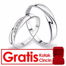 Bella & Co MILKY WAY Couple Ring Cincin Tunangan Cincin Pernikahan Silver 925 Lapis Emas 18K