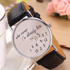 Bali Lucu Lucu Ringkas Wanita Jelly Warna PU Band Analog QUARTZ Jam Tangan