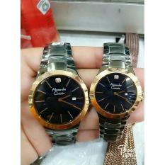 BERGARANSI ALEXANDRE CHRISTIE AC 8028 COUPLE HARGA SATUAN GOLD BLACK ORIGINAL