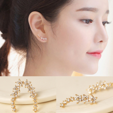 Bertatah Berlian 925 Sterling Silver Anting