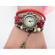 BEST JAM KEPANG GELANG TRIBAL Motif PARIS Women Leather Watches LILIT VINTAGE INDIAN