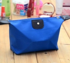Best Tas Kosmetik Cosmetic Bag Pouch Purse Tempat Dompet Kosmetic Cosmetik - Biru Tua