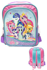 BGC Disney My Little Pony Pinkie Best Friends 2 Kantung Tas Ransel Sekolah Anak Sekolah TK - Purple Pink Green