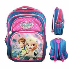 BGC Frozen FeverTas Ransel Anak Sekolah SD - Blue Pink Prada