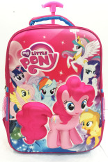 BGC My Little Pony 3D Boneka Timbul Hard Cover Tas Troley Sekolah Anak SD