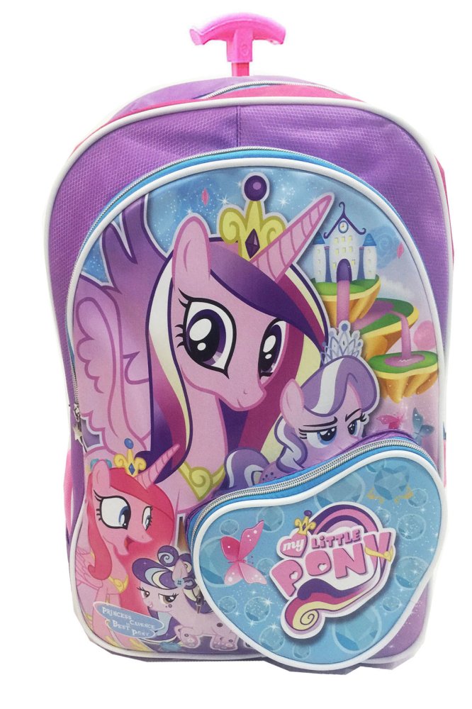 BGC My Little Pony Love Bahan Saten Berkualitas Tas Troley Anak Sekolah SD - Purple Love