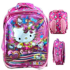 BGC Tas Ransel Sekolah Anak SD Bantalan Punggung Hello Kitty 4 Kantung- Full Motif Hello Kitty