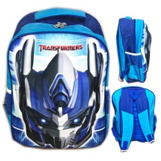 BGC Tas Ransel Sekolah Anak SD Transformer Optimus Prime 3D Timbul Hard Cover - Biru