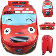 BGC Tas Ransel Sekolah Anak TK Tas Mobil On The Road Tayo Tayo 2 - Merah