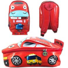 BGC Tas Ransel Sekolah Anak TK Tas Mobil On The Road Tayo Tayo - Merah