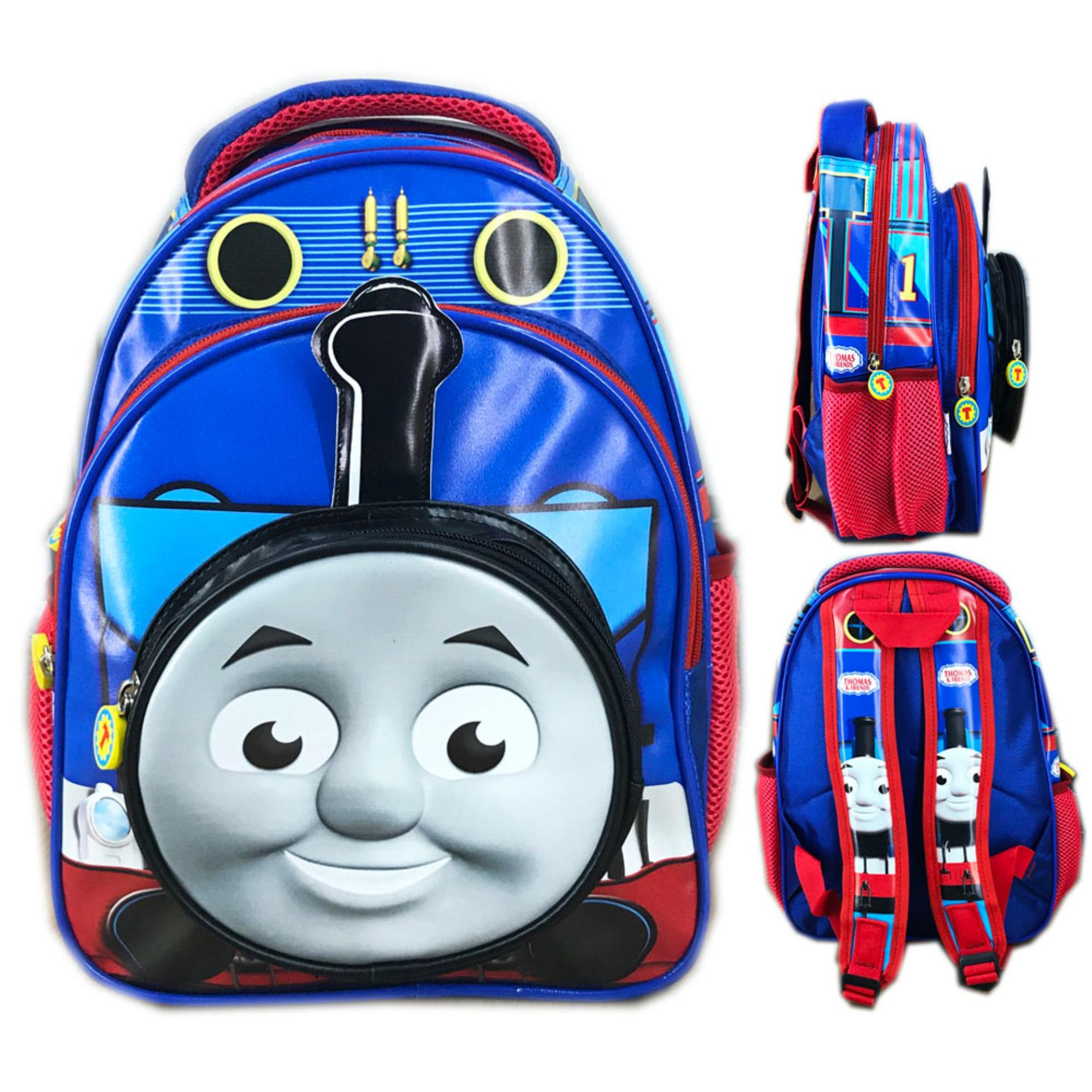 BGC Thomas Riding 3D Timbul Tas Ransel Sekolah Anak TK - Full Motif Thomas