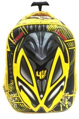 BGC Transformer Bumble Bee 3D Timbul Hard Cover Tas Troley Sekolah Anak SD - Yellow