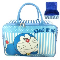 BGC Travel Bag Kanvas Doraemon Stand By Me - Blue White