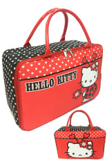 BGC Travel Bag Kanvas Hello Kitty 2 Sisi Bahan Halus Kitty Bee