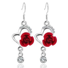 Big Diamond Pendant Fashion Paragraf Panjang Anting Anting Rose RD-Intl