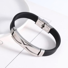 Keluarga Besar: Unisex Pasangan Lover Fashion Sederhana Gelang Emas/Perak Hari Valentine Hadiah-Intl