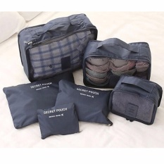 Big Size Travel Bag Organizer 6 in 1 Tas Dalam koper - Abu Abu