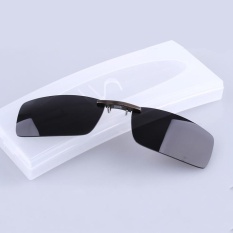 BIKIGHT Polarized Clip On Sunglasses Men Driving Night Vision Lens Sun Glasses Male Anti-UVA UVB