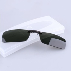 BIKIGHT Polarized Clip On Sunglasses Men Driving Night Vision Lens Sun Glasses Male Anti-UVA UVB
