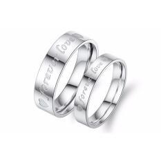 (Bisa Bayar Di Tempat) Cincin Couple / Kawin / Tunangan / Nikah Emas Perak Titanium Original CC001
